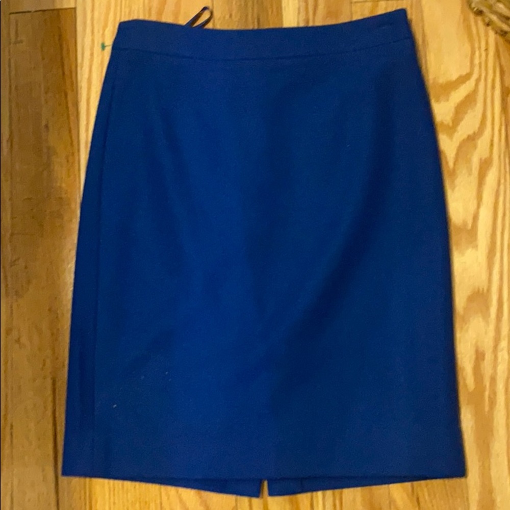 No. 2 pencil skirt in double-serge wool